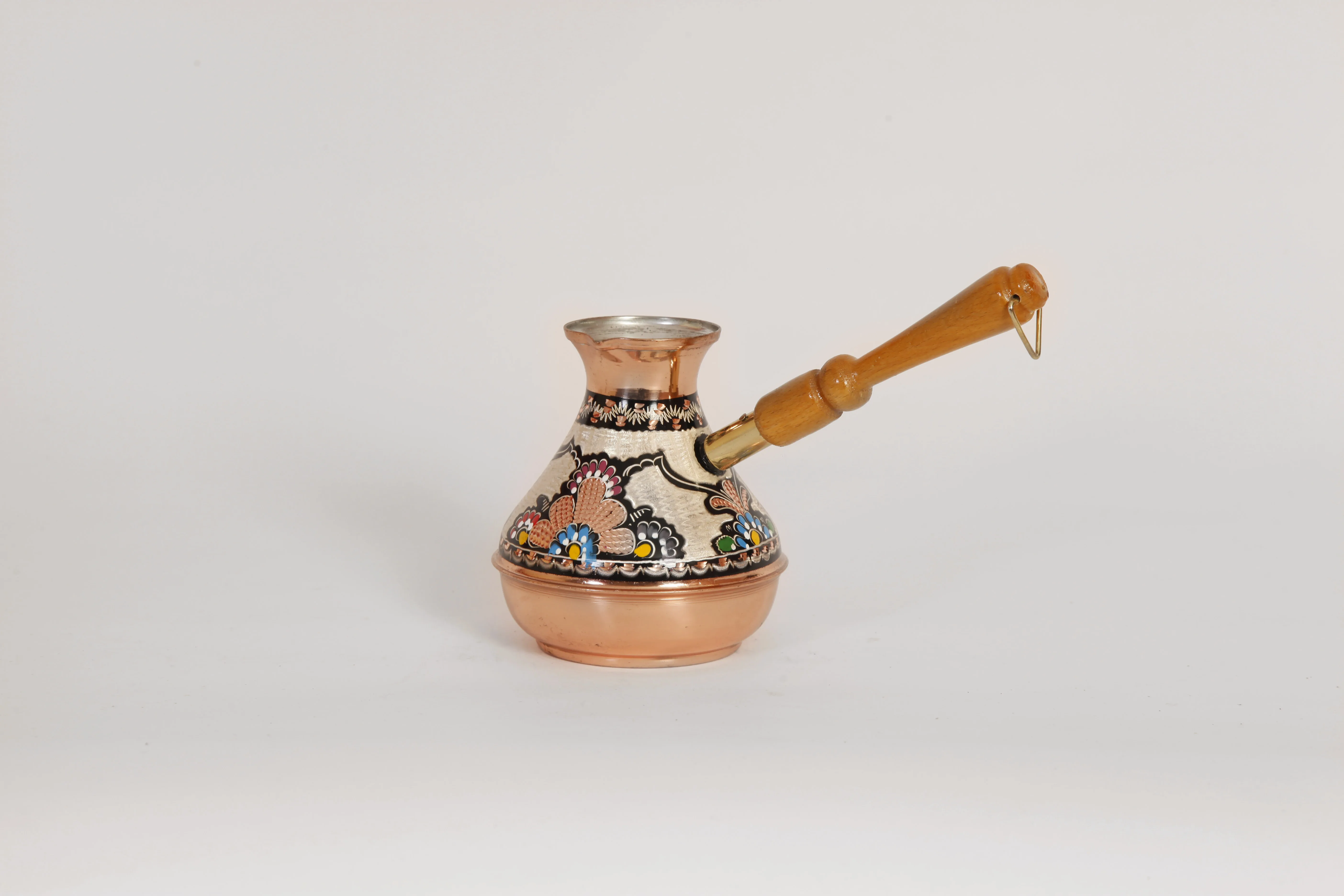 

Turkish handmade russian shape copper Coffee Pot, Cezve Jezve, Ibrik enamel CarvedTurkish pattern copper high qualiFREE SHPPNG