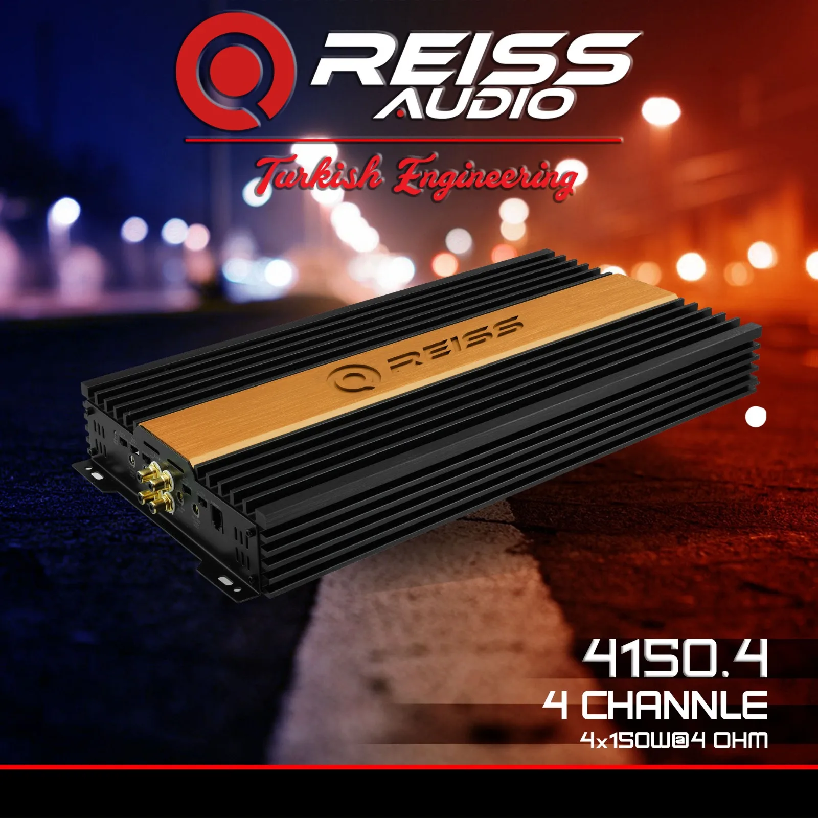 RS-4150.4 автомобильный усилитель 4 канала класс AB RMS Ом × 150 Вт 2 200 |