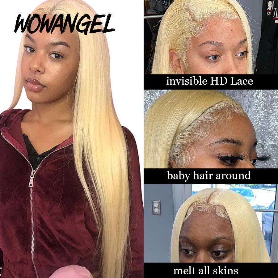 Пряди блонд на сетке 13 х4 прямые человеческие волосы 613 |