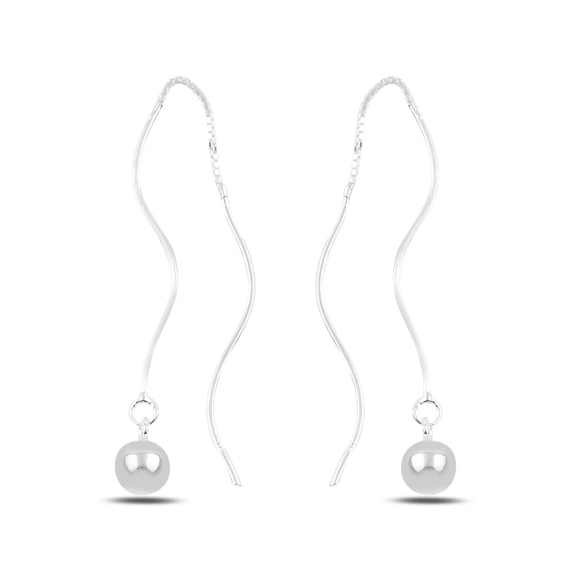 

Серебряные 925 пробы болтающийся мяч японские серьги