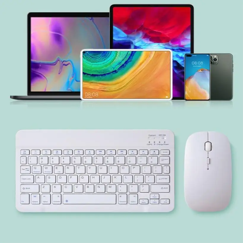 

Mini Wireless Bluetooth Keyboard Mouse 10 inch Universal Portable Keyboard For iPad Tablet Computer Android IOS Mac Windows