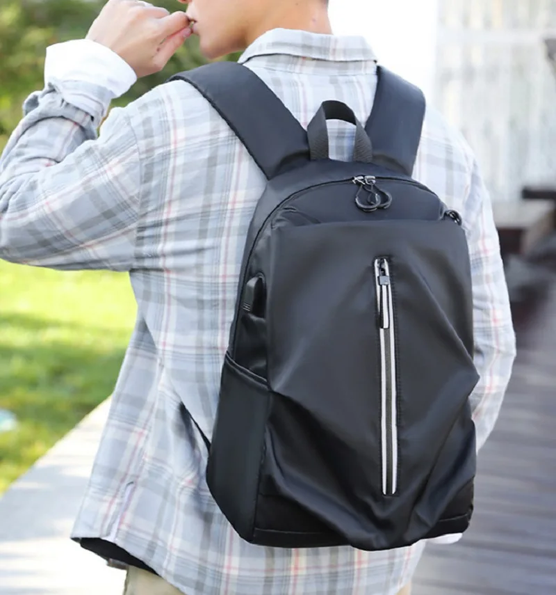 Рюкзак с USB-интерфейсом для зарядки Молодежный ноутбука спорта города школы