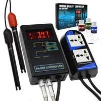2 in 1 digital ph orp redox controller repleaceable electrode bnc type separate relays 14 00ph1999mv w calibration solution