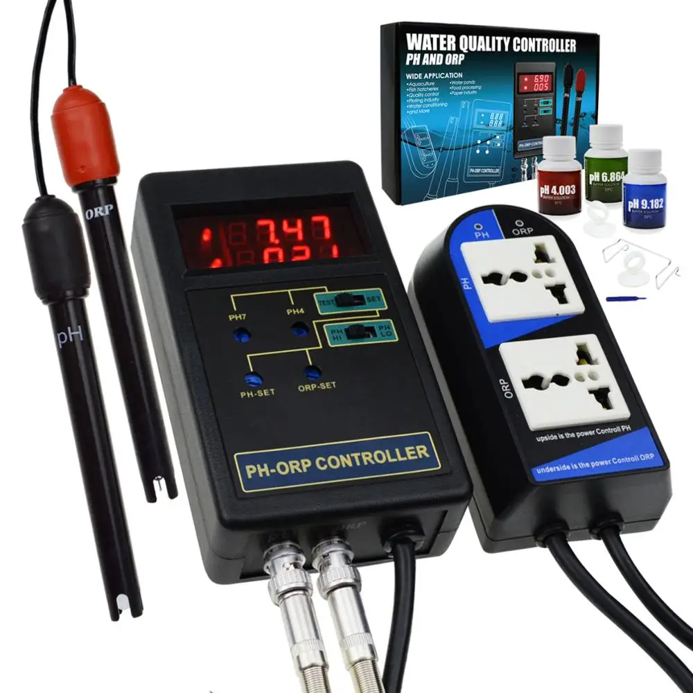 2 в 1 цифровой рН и ОВП тестер окислительно восстановительного контроллер Repleaceable