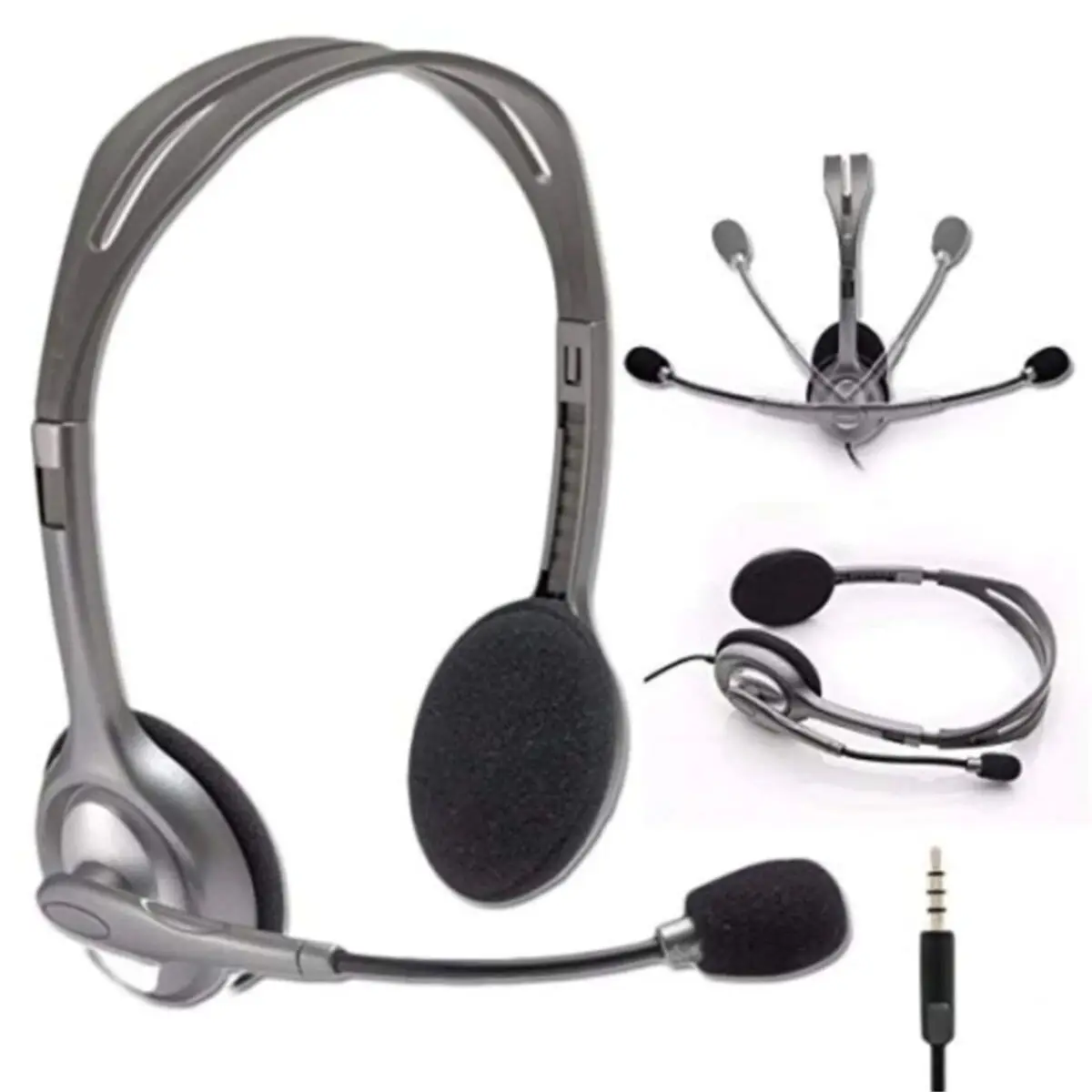 Маленькие наушники с микрофоном. Logitech Headset h111 stereo. Гарнитура проводная Logitech h111. Гарнитура Logitech stereo Headset h111 (981-000593). Наушники с микрофоном Logitech h110.