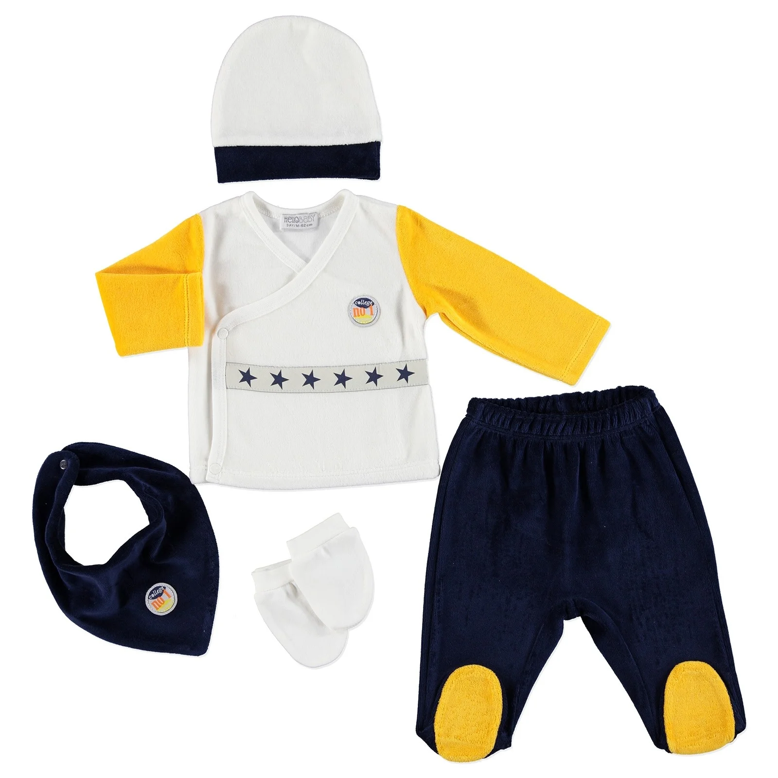 Ebebek HelloBaby маленький чемпион Новорожденный ребенок больница упаковка 5 шт |