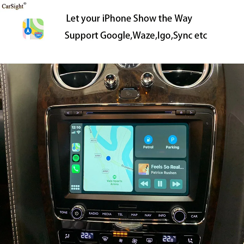 Siri iPhone карты зеркало IOS интерфейс для Bentley Continental GT /Flying прямой Android-Авто