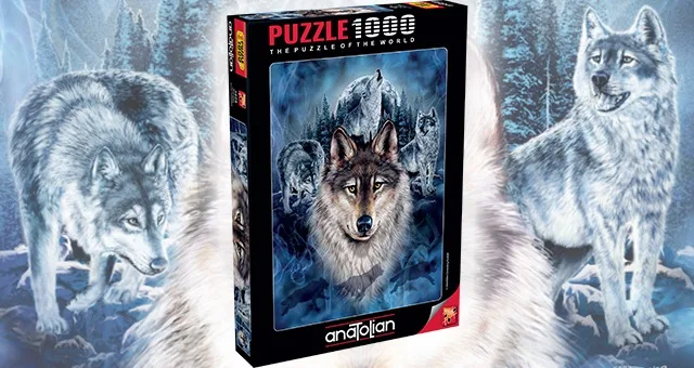 

1000 Piece Jigsaw Puzzle for Adults- WOLF TEAM Every Piece is Unique Pieces Fit Together Perfectly Toy Hobby