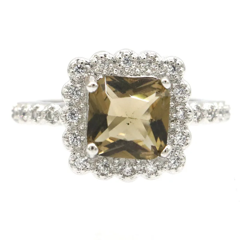 13x13 мм поэтому он очень нежная четкий вырез квадратный создан дымчатый топаз