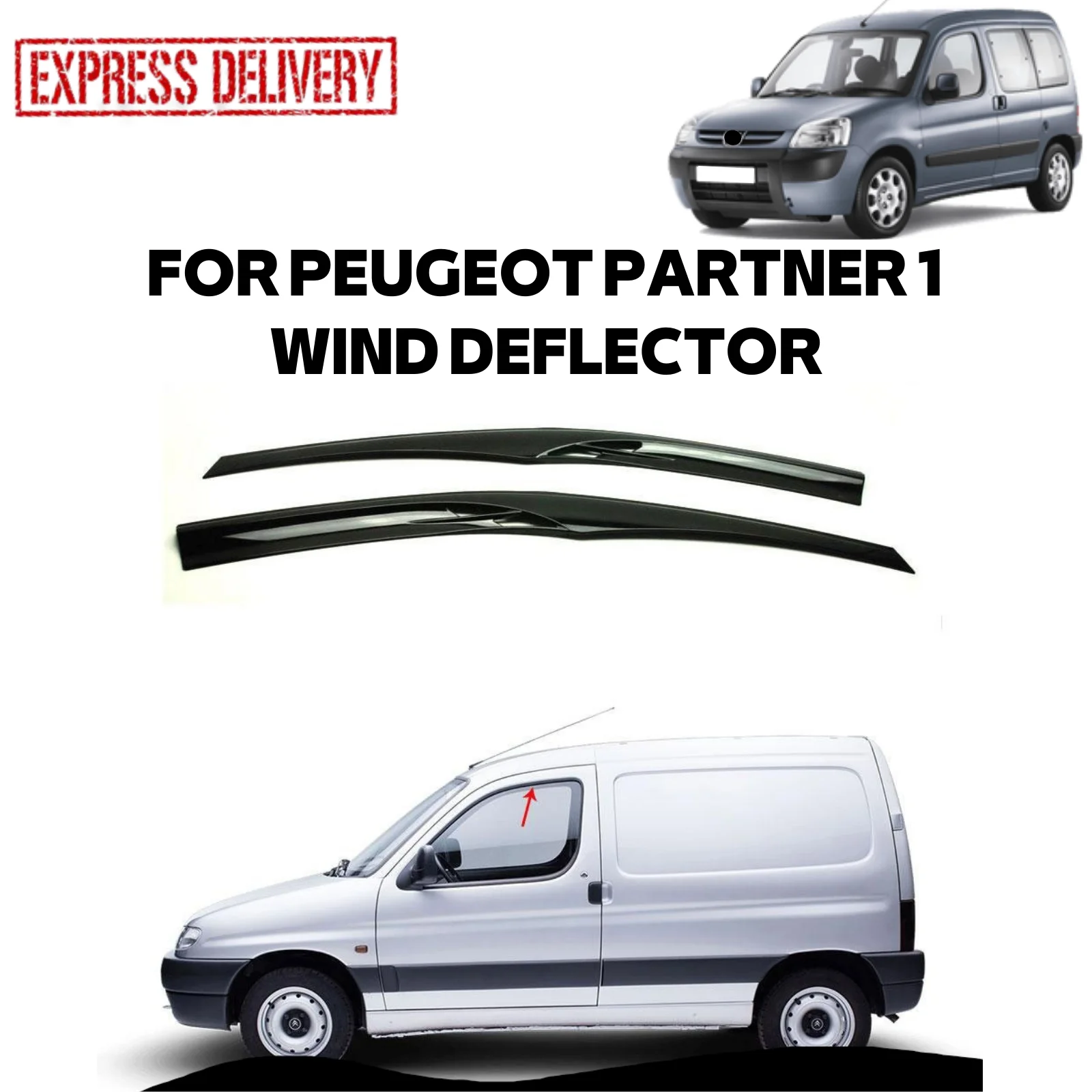 

Для PEUGEOT PARTNER 1 мини-фургон 2002-2008, стеклянный чехол для автомобиля, защита от дождя, аксессуары, замена двери PARÇA