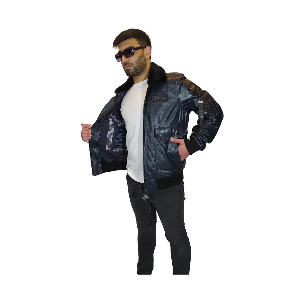 

Men's Pilot Real Jumbo Leather Jacket %100 Leather Jacket For Men