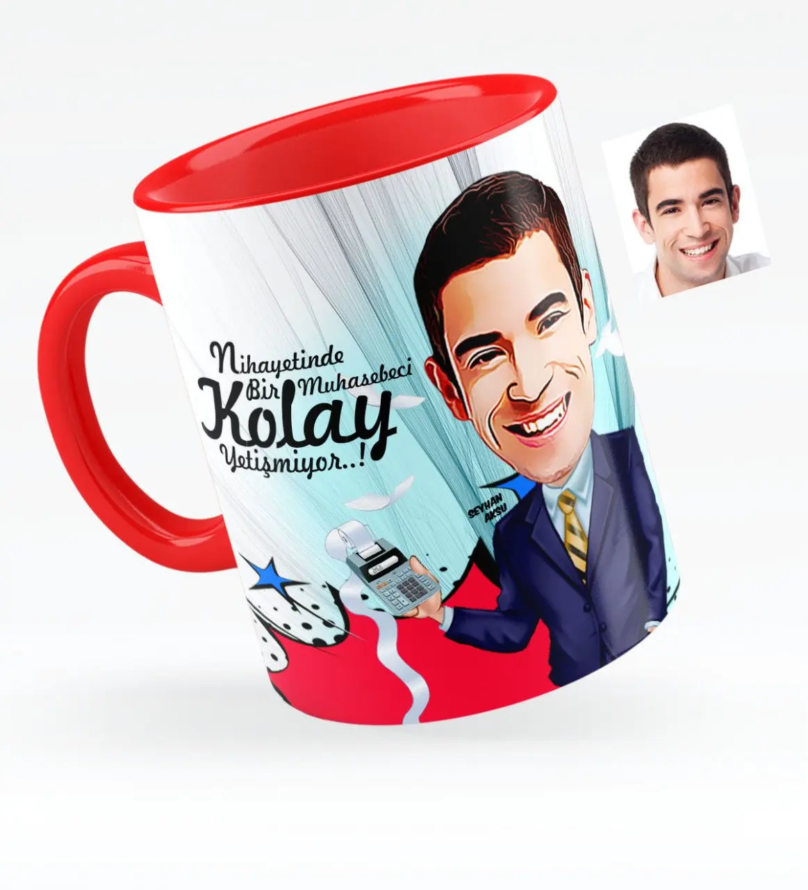 

Personalized Mr Accountant Caricature Of Red Mug Cup-1