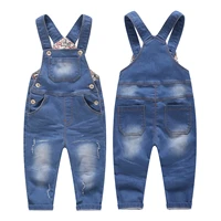 kidscool space baby children boys girls casual jean overalls toddler slim letter lining denim bodysuit jumpsuit clothing