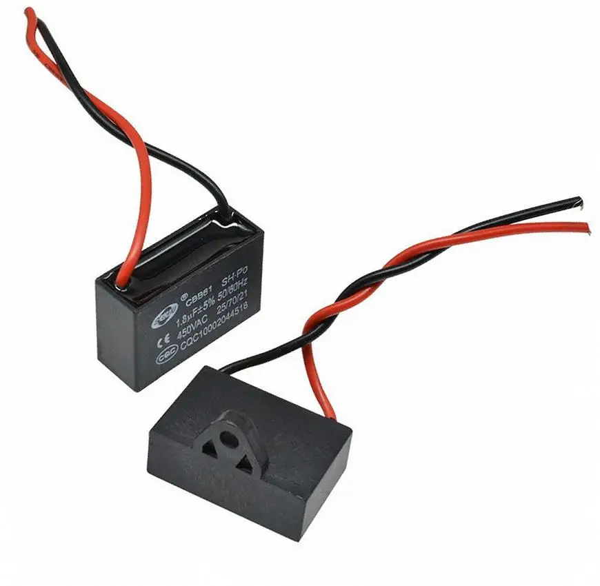 Cbb-61 1UF... 6UF X 450v fan condenser with wires | Электронные компоненты и принадлежности