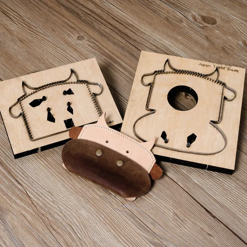 ZONESUN заказной телячьей формы кожаный держатель для монет кошелек