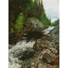 Водопад Кивач Алмазная мозаика на подрамнике 30х40 см. Белоснежка. 647-ST-S