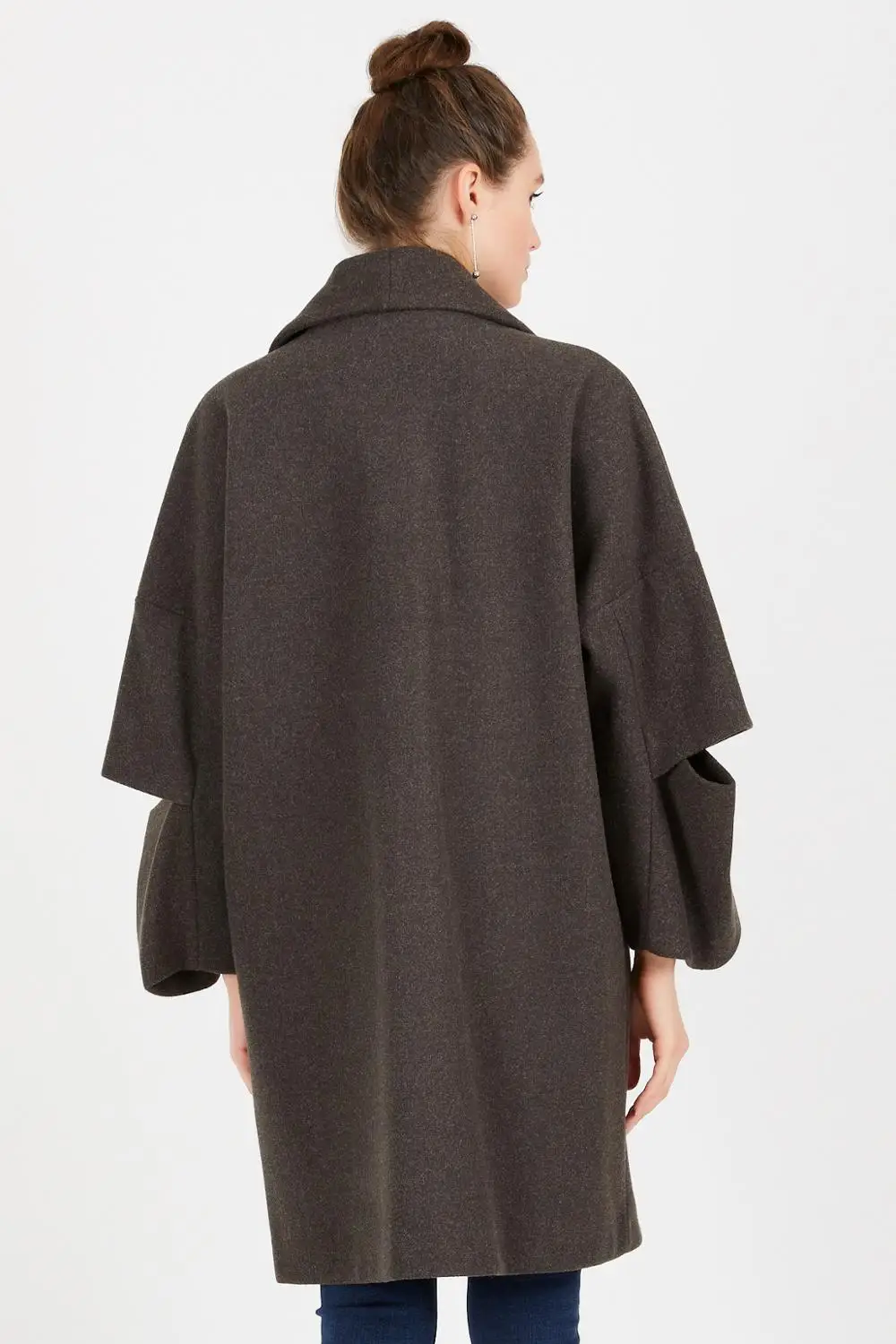 

European Size 2 x [S, M, L, XL] = 8 ITEMS / Lot: Women's Coat Wool Cachet Fabric Brand Name NFree