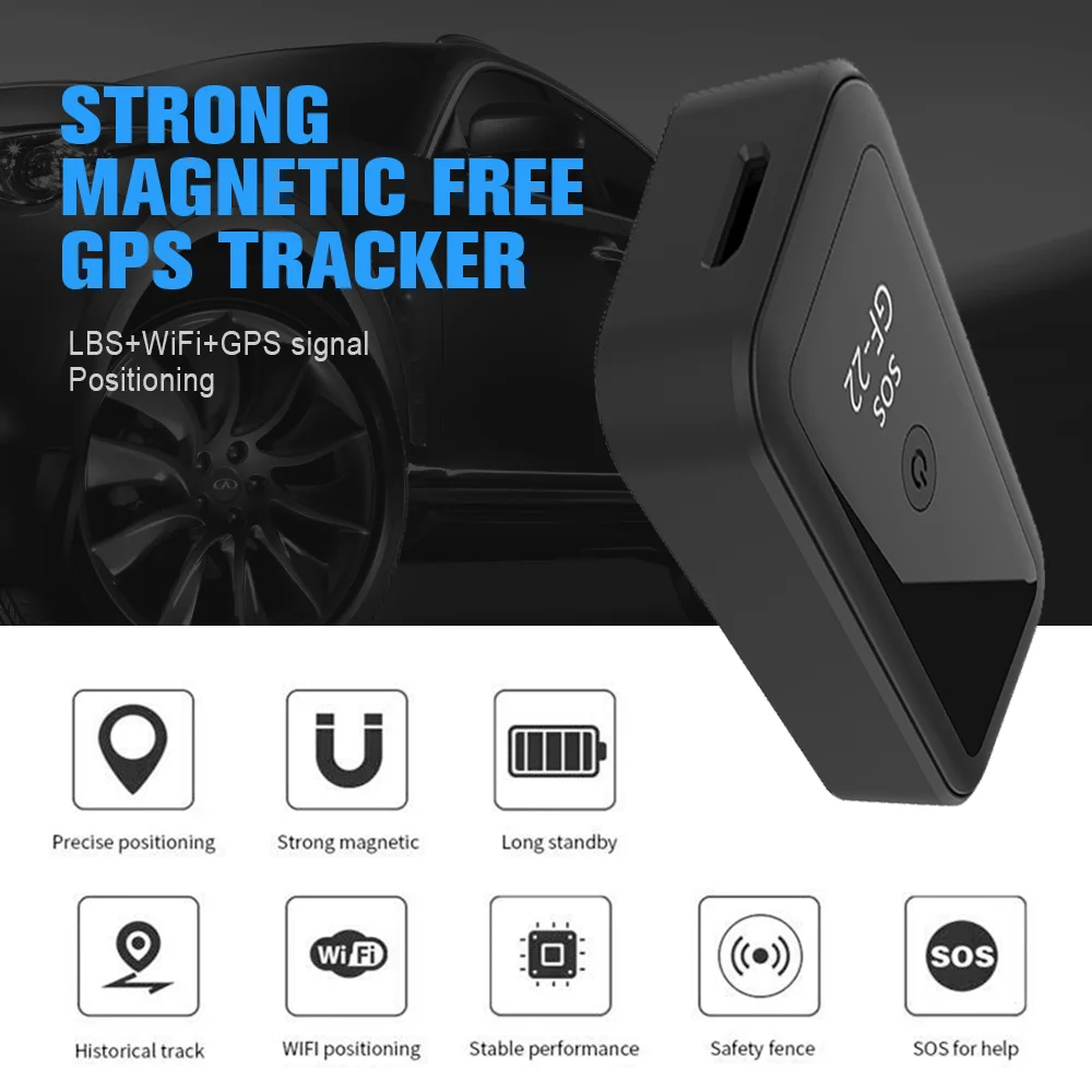 

GF-22 Mini GPS Tracker GPS SOS Tracking Device For Auto Vehicle Car Child Location Trackers Locator System WIFI APP Control