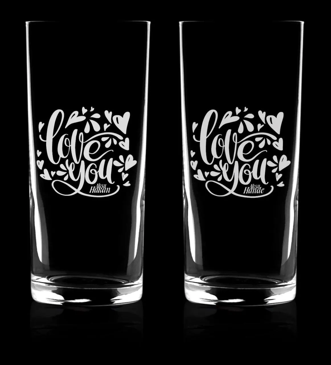 

Personalized Dual Love You Arrack Cup Set-4