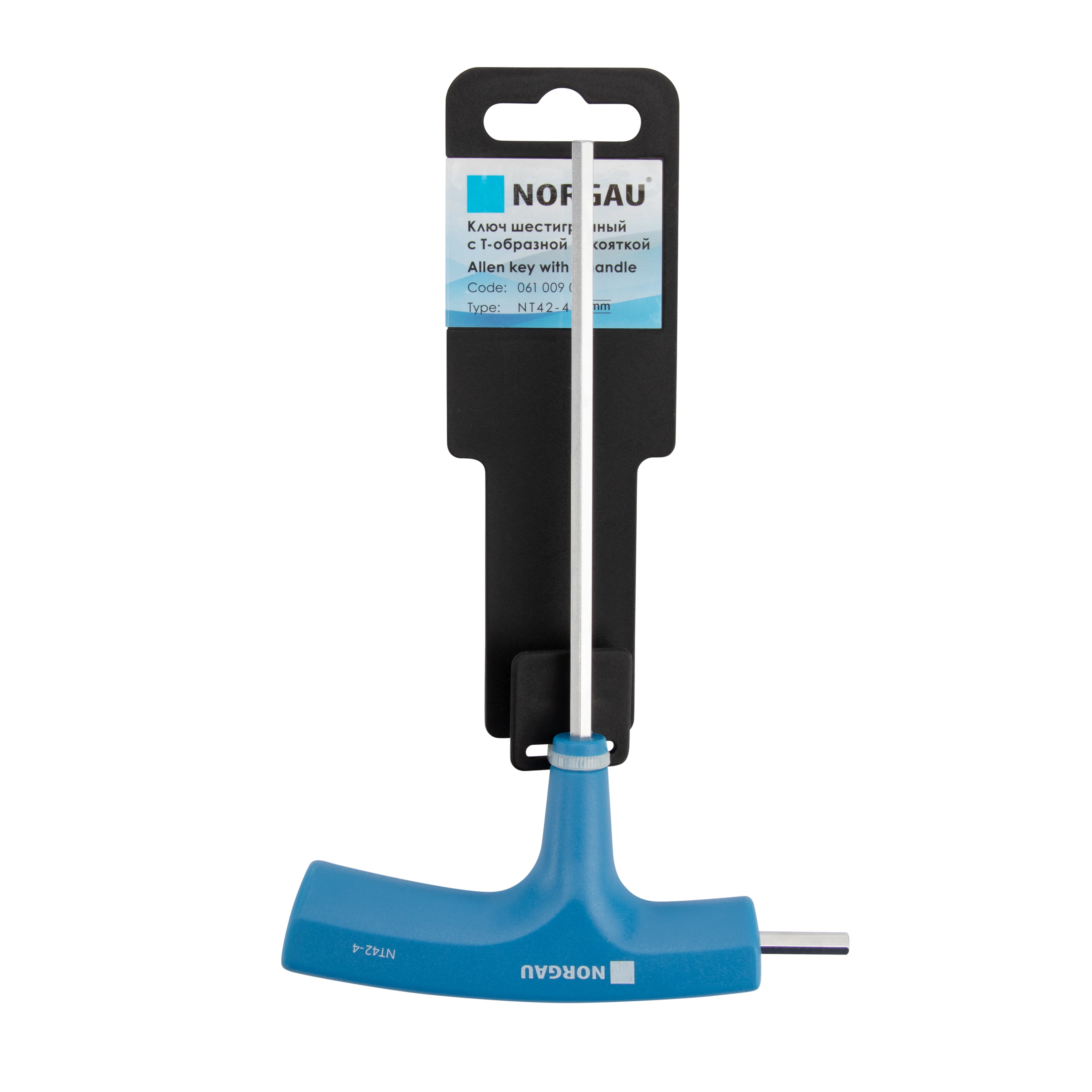 Шестигранный ключ NORGAU Industrial шестигранник с Т-образной рукояткой из стали SNCMV 55-58