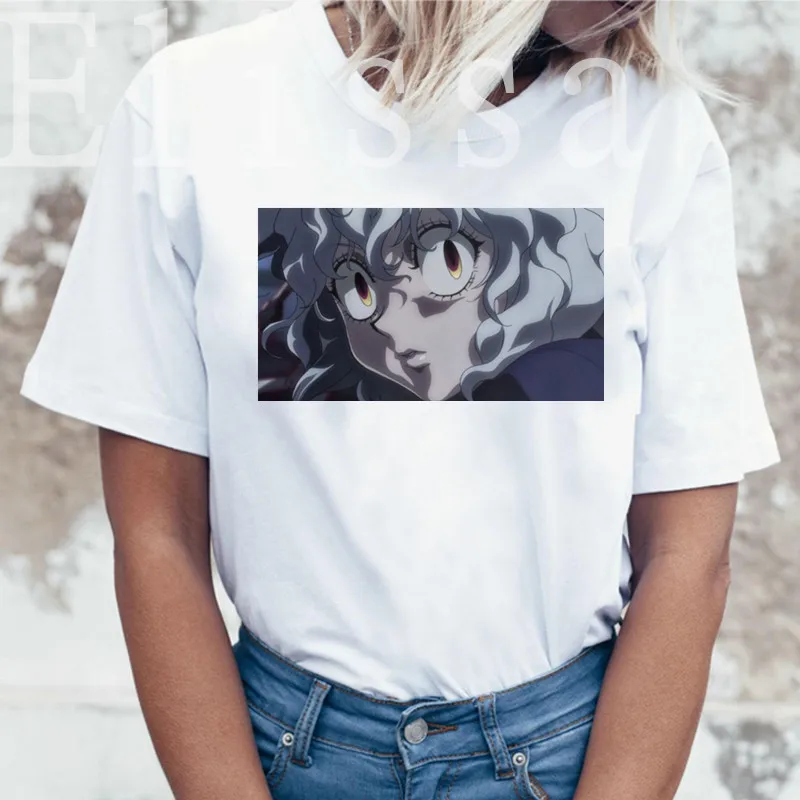 

Fashion Women Hunter X Hunter shirt T-shirt Short Sleeved Tshirt Summer Japan anime t shirt Hxh Tee Shirts Gift women clothes