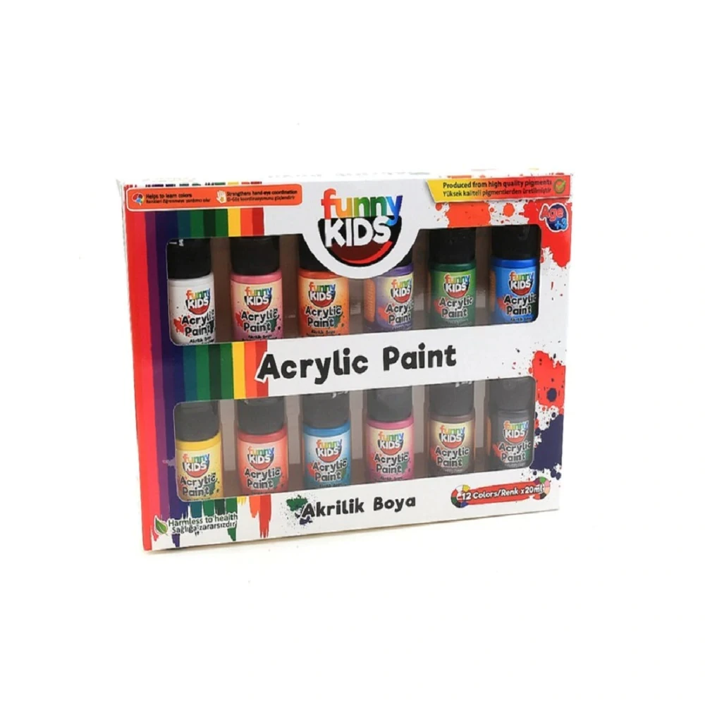 Набор акриловых красок 6/12 цветов супер яркая ткань холст стекло дерево