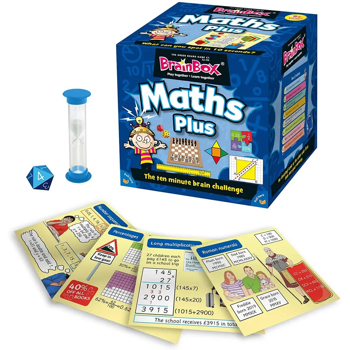 Настольная игра Сундучок Знаний (BrainBox) Maths Plus на английском языке 91040 - купить по