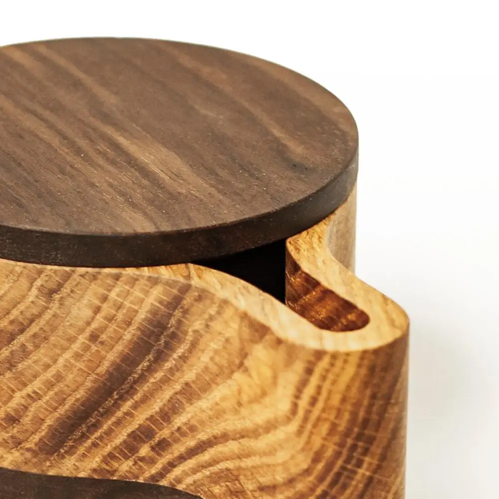 Солонка деревянная из массива дуба+Wowood+sol90do | Дом и сад