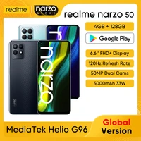  Global Version  realme Narzo Helio G96 Smartphone Android Telephone 120Hz Display Mobile Phones 5000mAh Battery 50MP Camera