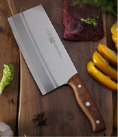8 inch chinese cleaver handmade chopper chef stainless steel knife professional kitchen knives meat vege slicer chopping knife