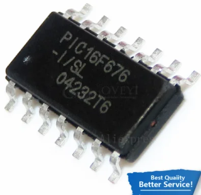 

New imported PIC16F676 PIC16F676-I/SL SOP-14 microcontroller chip 5PCS -1lot