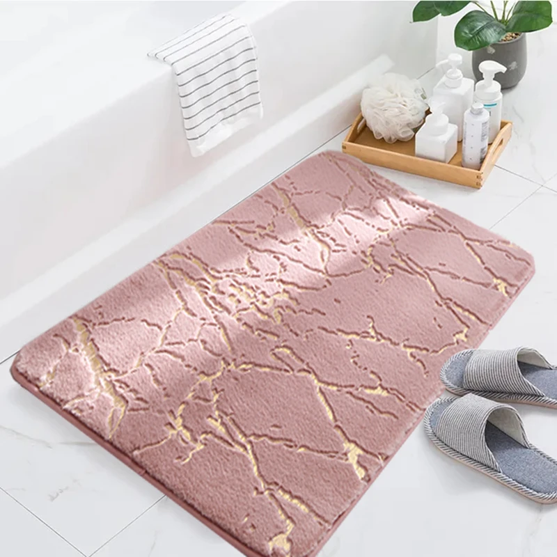 

Bath Mat Modern Living Room Mats Washable Bedroom Rug Rectangle Bathroom Mats Sofa Chairs Area Small Rugs