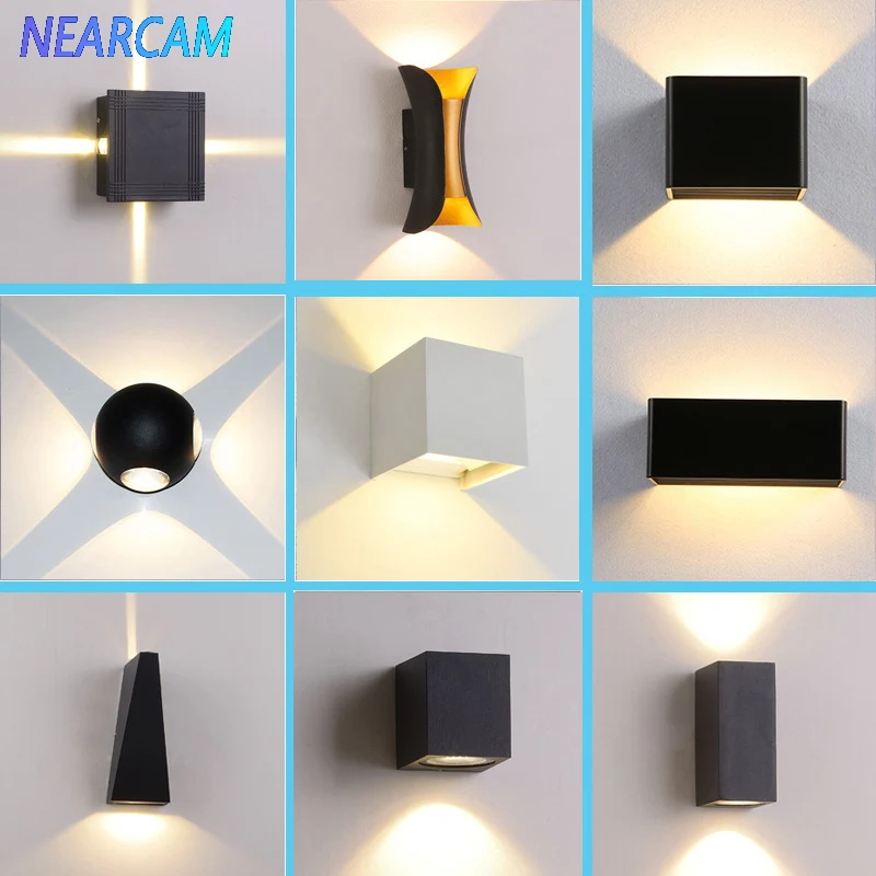 

NEARCAM modern minimalist outdoor water led wall lamp hotel creative aisle staircase corridor living room bedroom bedside