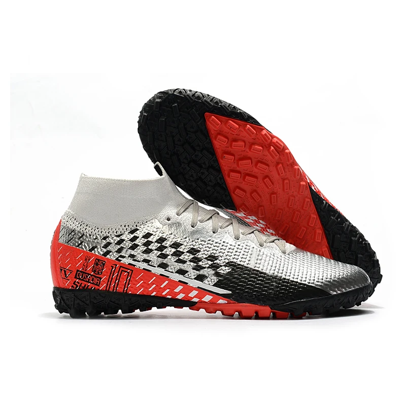 

Men Soccer Shoes TF Football Boots Top Quality GT Elite Rubber Outdoor Sport Sneakers Training Cheap Cleats Turf Wholesale
