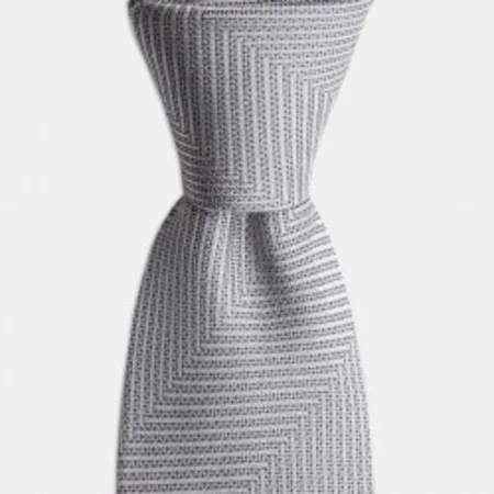 

Light gray silk tie 67825619