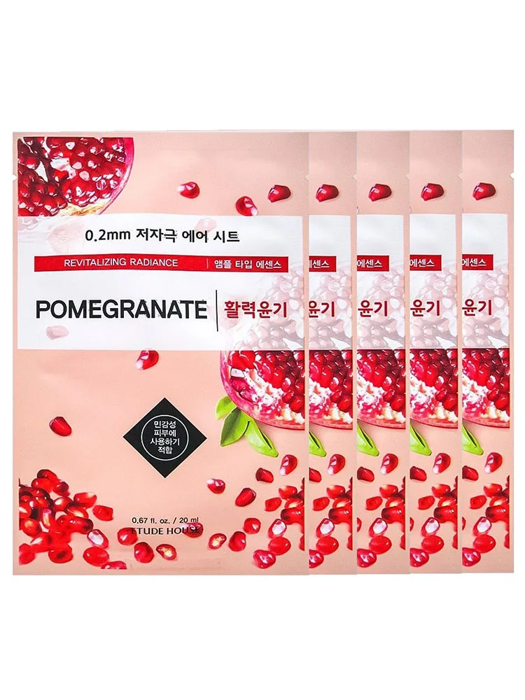 ETUDE HOUSE Маска тканевая с экстрактом граната 0.2 Therapy Air Mask Pomegranate 5 шт. | Красота и