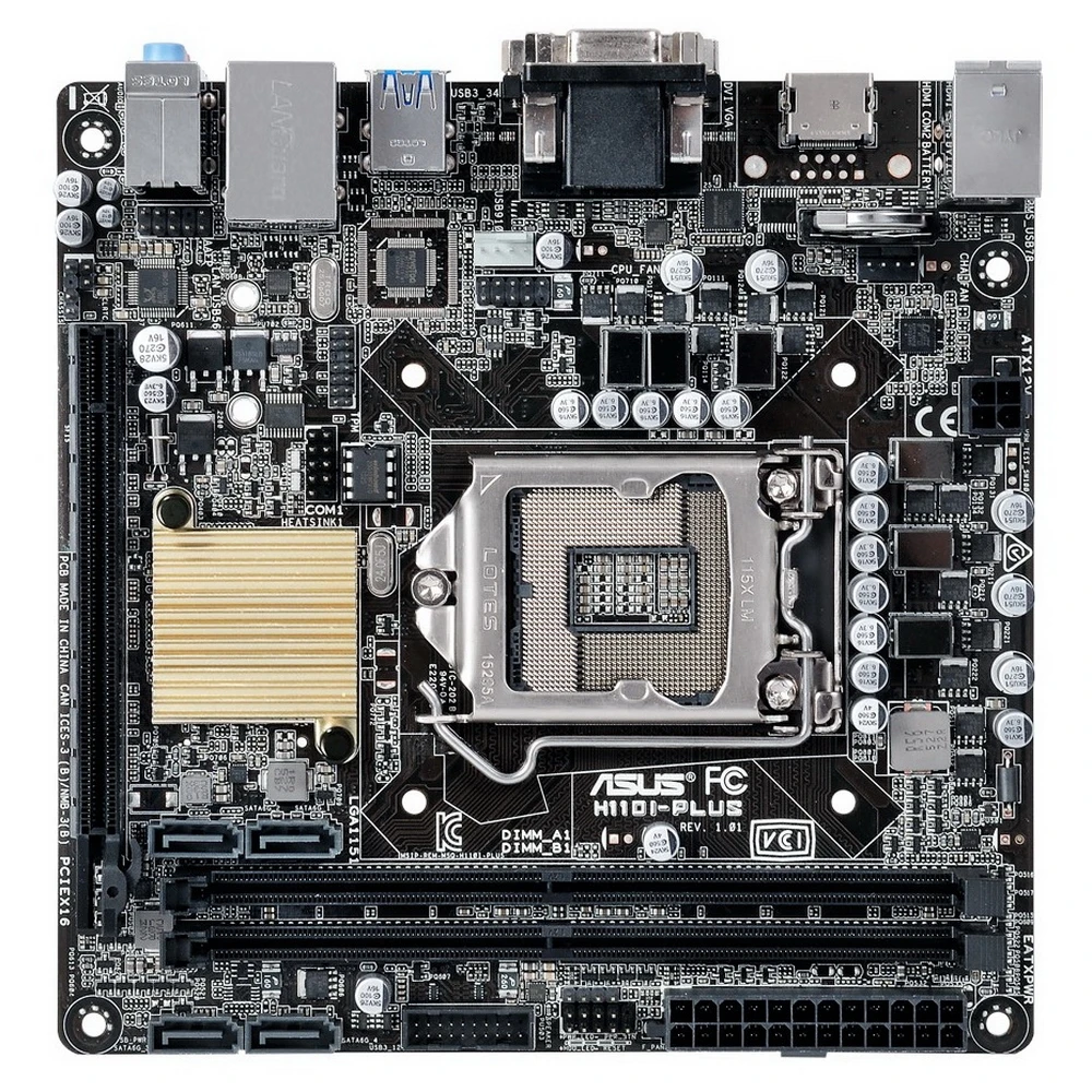 Материнская плата ASUS H110I-PLUS | Компьютеры и офис