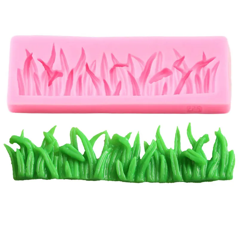 

Силиконовая форма в виде газона, травы, для украшения торта