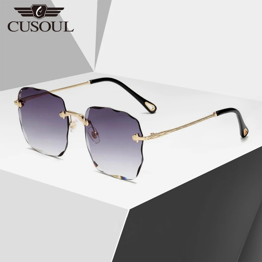 Женское солнцезащитное стекло cushoul с УФ защитой квадратное градиентное