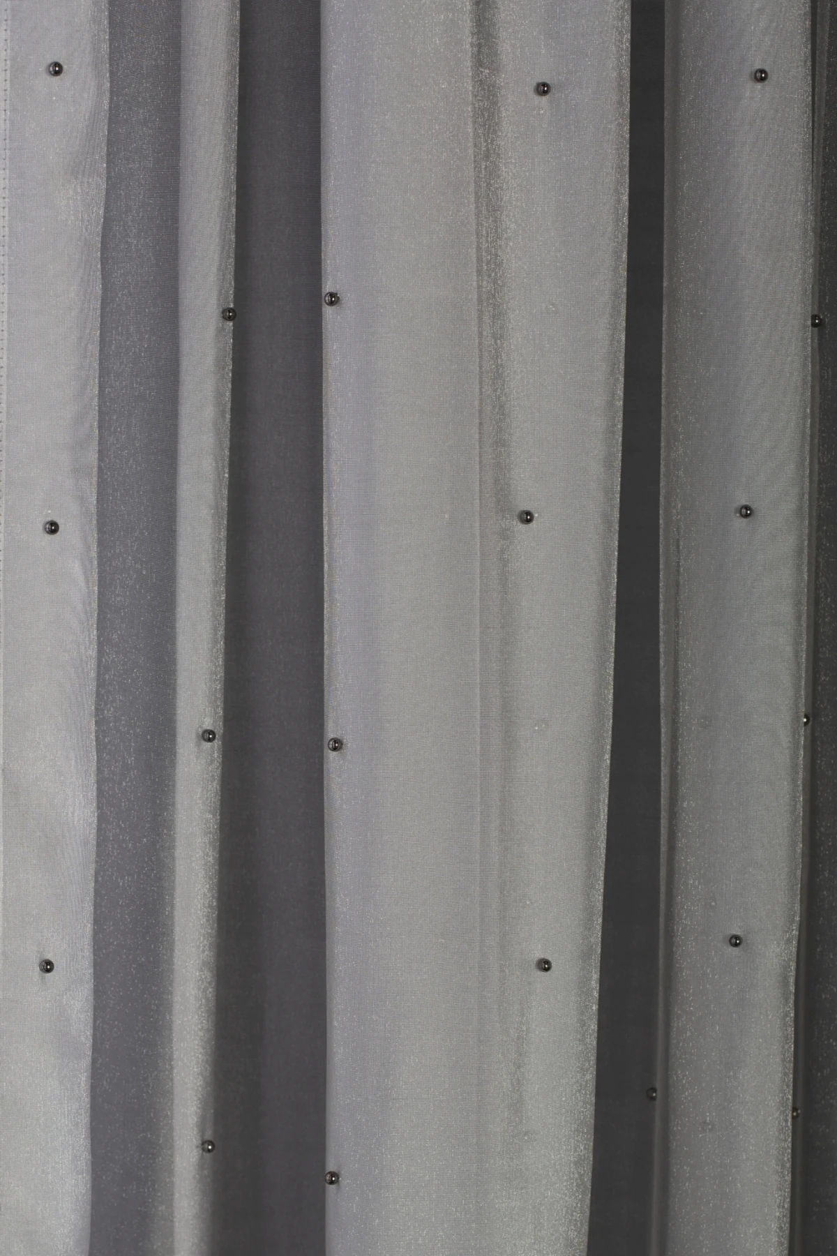

Silver Pearl Embellished Light Gray Sheer Curtain. Length up to 120 '' ( 305 cm)