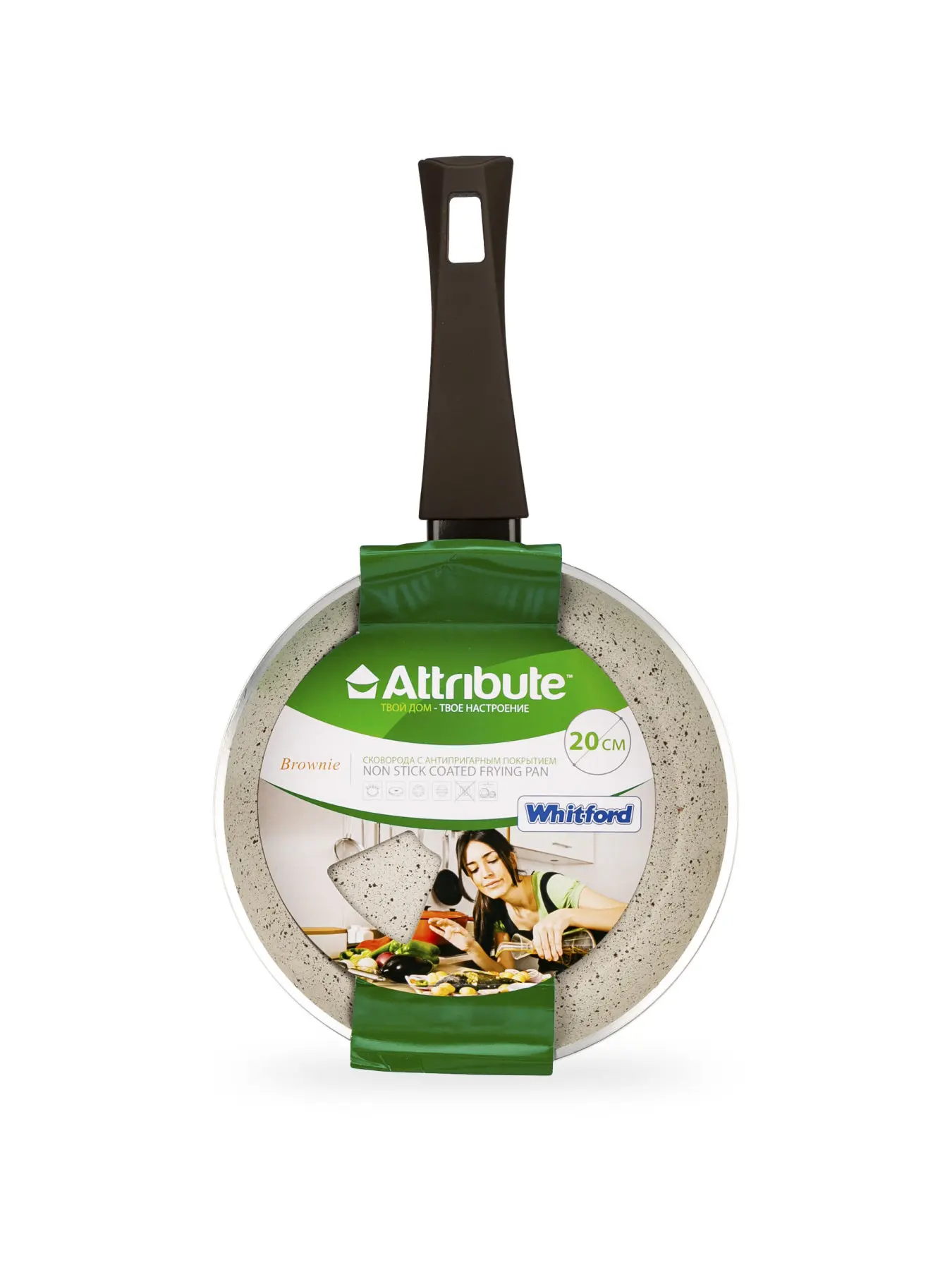 Сковорода ATTRIBUTE \&quotBROWNIE\&quot 20 см|Сковороды| |