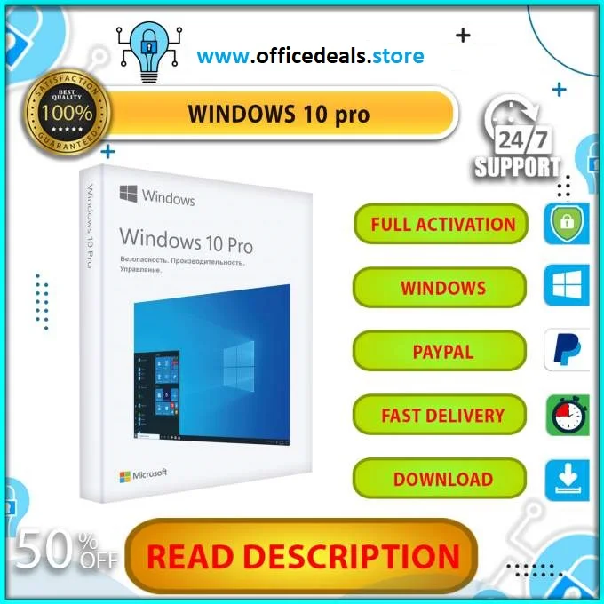 

Windows 10 pro 32/64bit liftime original key