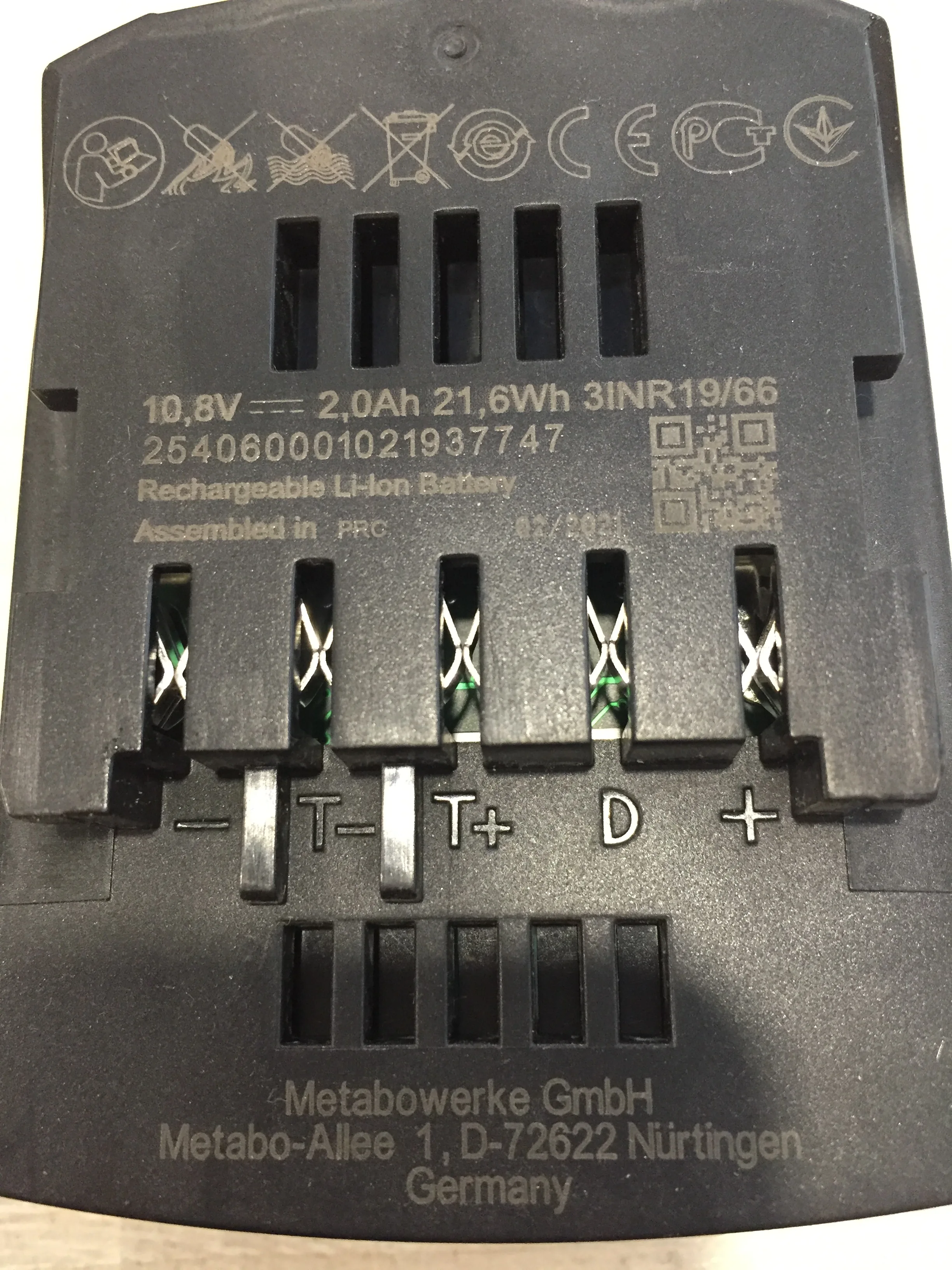 Metabo batteries 12 volt 2 amps and V 4A 625406000 Li-power 625349000 Li HD Battery | Power Tool Accessories