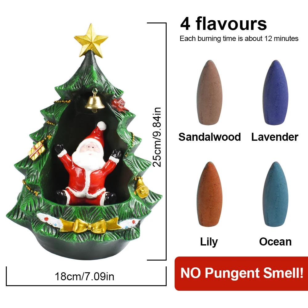 Держатель для благовоний с рождественской елкой креативное украшение