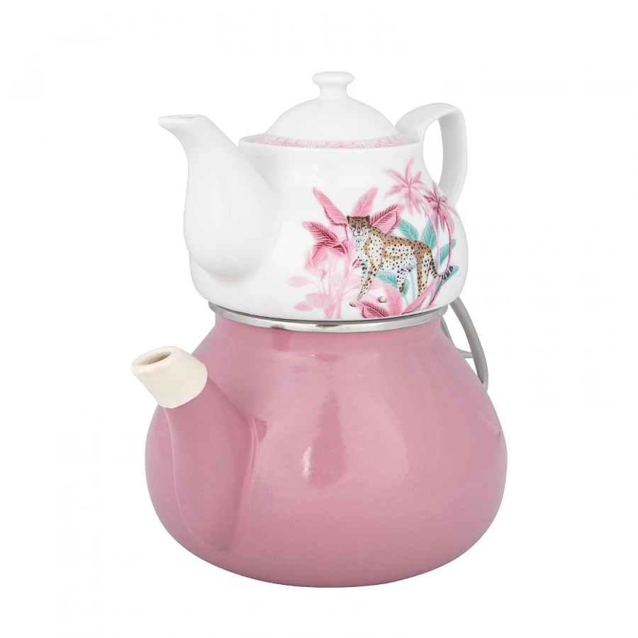 

Karaca Rio Rosa Porcelain Teapot Teapot Set Tea infuser