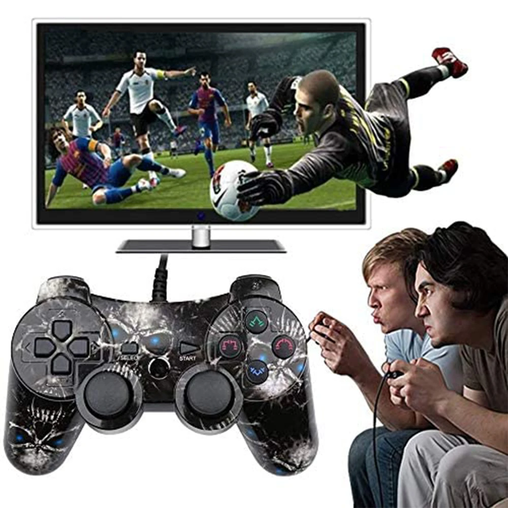 Lioeo Wireless Gaming Controller Gamepad Double Vibration Joypad PS3 6-Axis Motion Sensor Battery 360°Game Joystick For SonyPS3