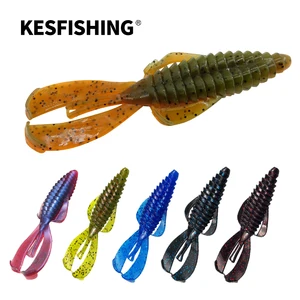 KESFISHING приманки New Rage Bug Craw 4 дюйма, рыболовные мягкие приманки, Мягкая приманка для ловли окуня, дикая рыба, креветки-ползунки, привлекательный запах