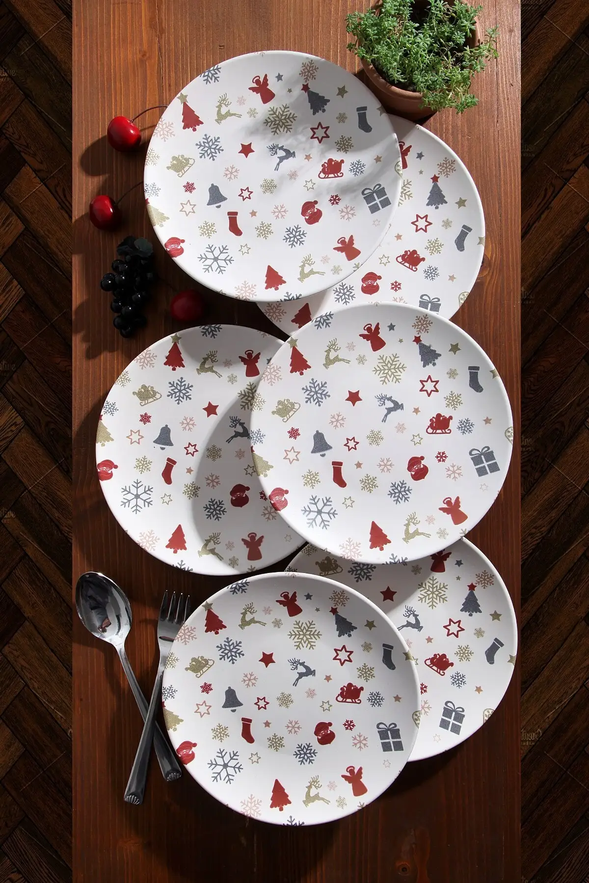 6 шт. кухонный набор специальный дизайн ручной работы 21 см тарелка для торта