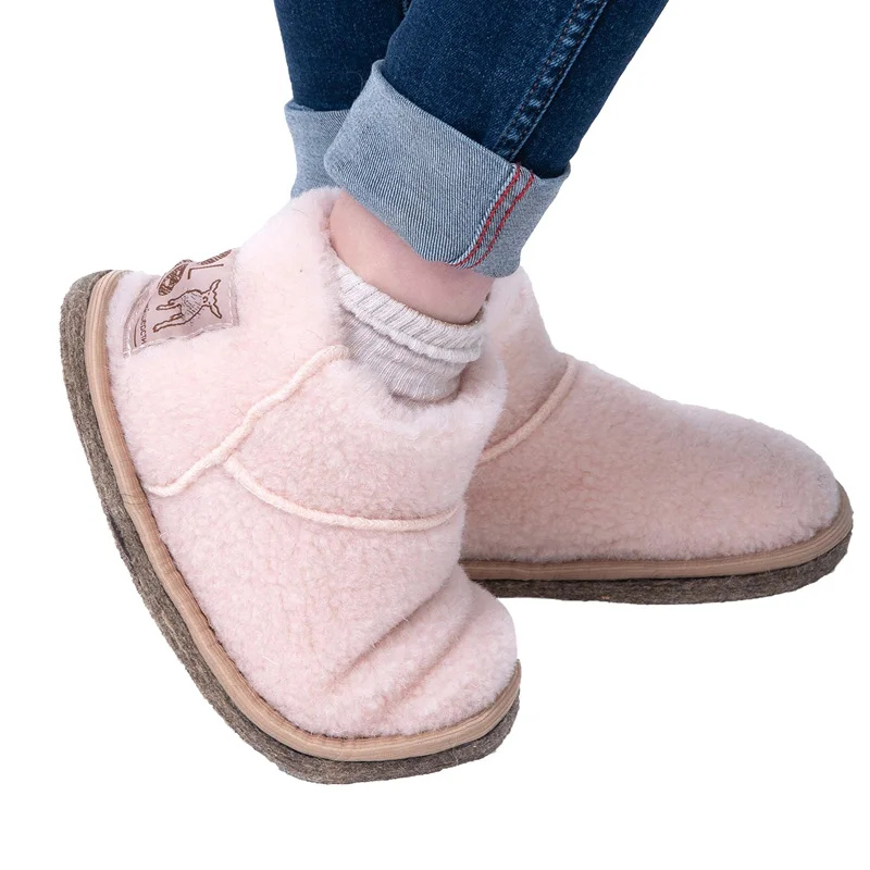 Угги детские из овечьей шерсти WOOLLAMB угги цвет Пудра сапожки чуньки чуни | Детская