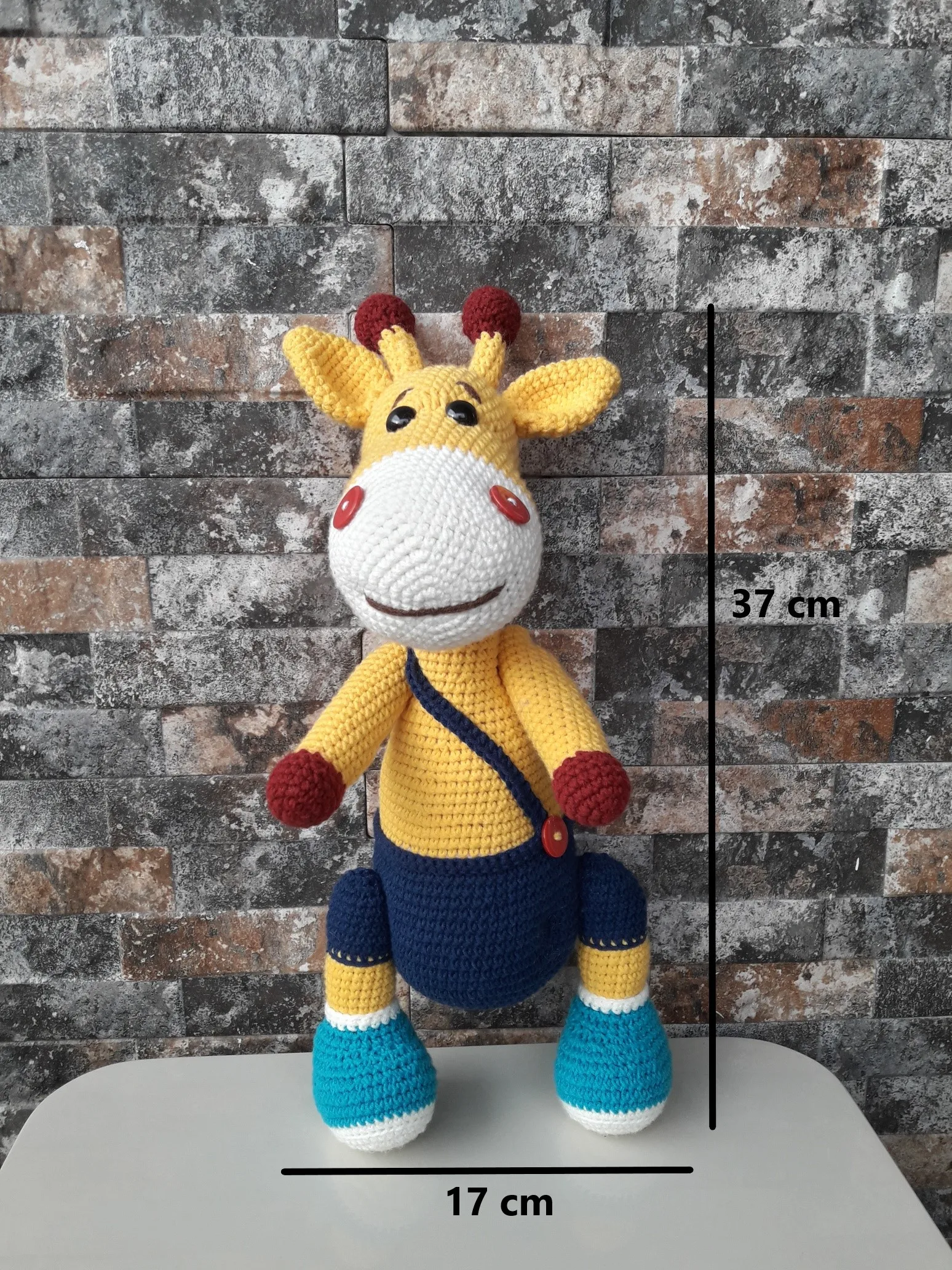 Органический милый жираф амигуруми игрушка здоровый Антибактериальный ручной